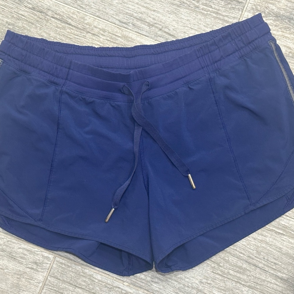 Lululemon Athletica Blue Athletic Shorts Stretchy Fit